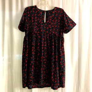 Cherry babydoll mini dress